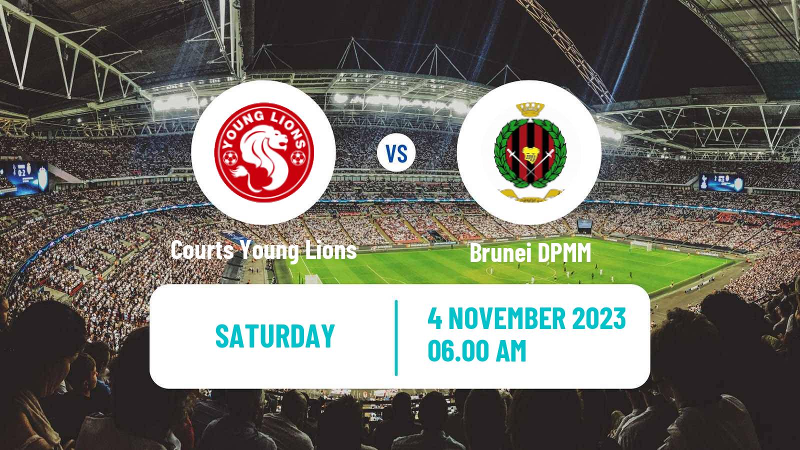 Soccer Singapore Cup Courts Young Lions - Brunei DPMM