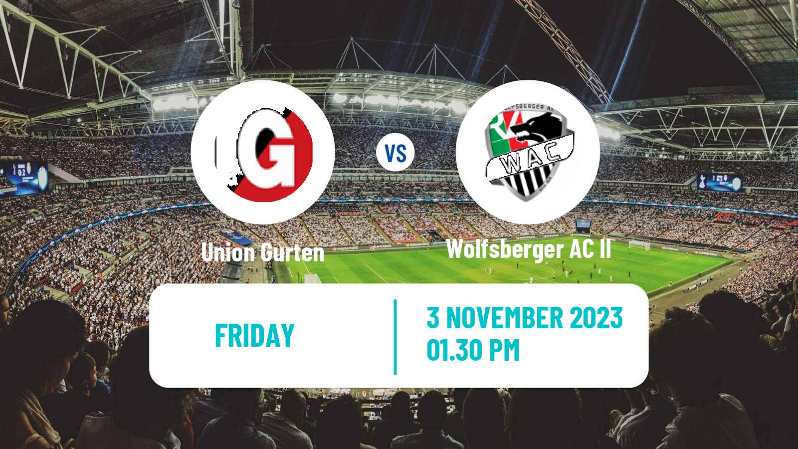 Soccer Austrian Regionalliga Central Union Gurten - Wolfsberger AC II
