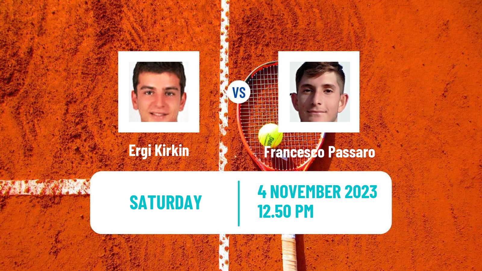 Tennis ATP Sofia Ergi Kirkin - Francesco Passaro