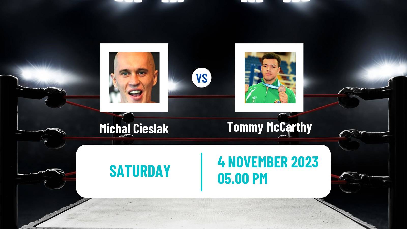 Boxing Cruiserweight EBU Title Men Michal Cieslak - Tommy McCarthy