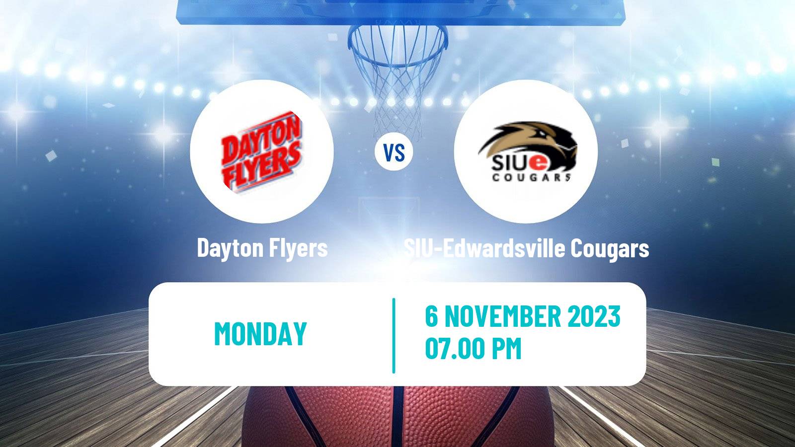 Basketball NCAA College Basketball Dayton Flyers - SIU-Edwardsville Cougars