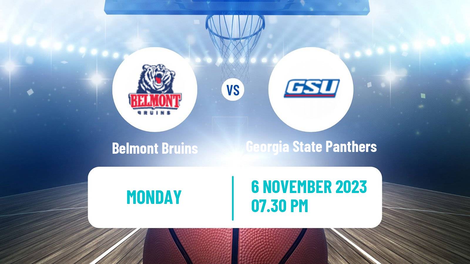 Basketball NCAA College Basketball Belmont Bruins - Georgia State Panthers