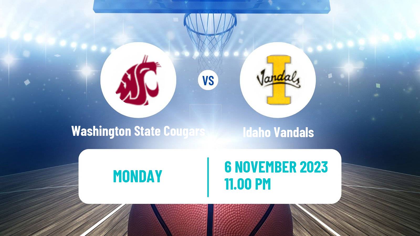 Basketball NCAA College Basketball Washington State Cougars - Idaho Vandals