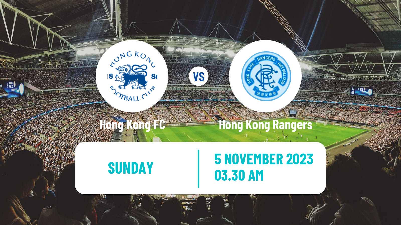Soccer Hong Kong Premier League Hong Kong FC - Hong Kong Rangers