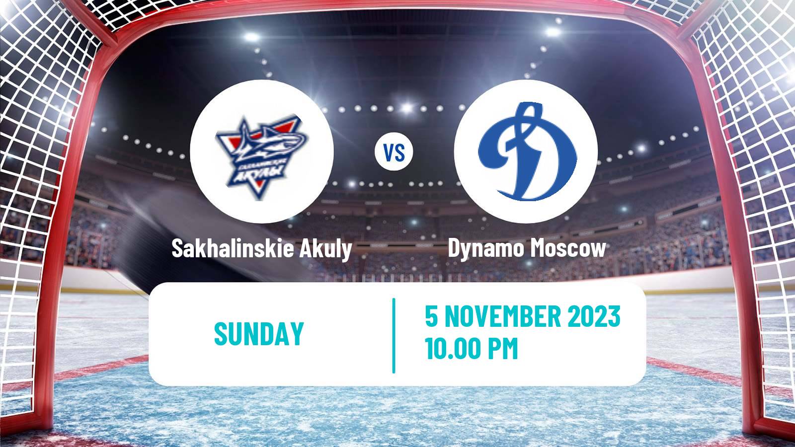 Hockey MHL Sakhalinskie Akuly - Dynamo Moscow