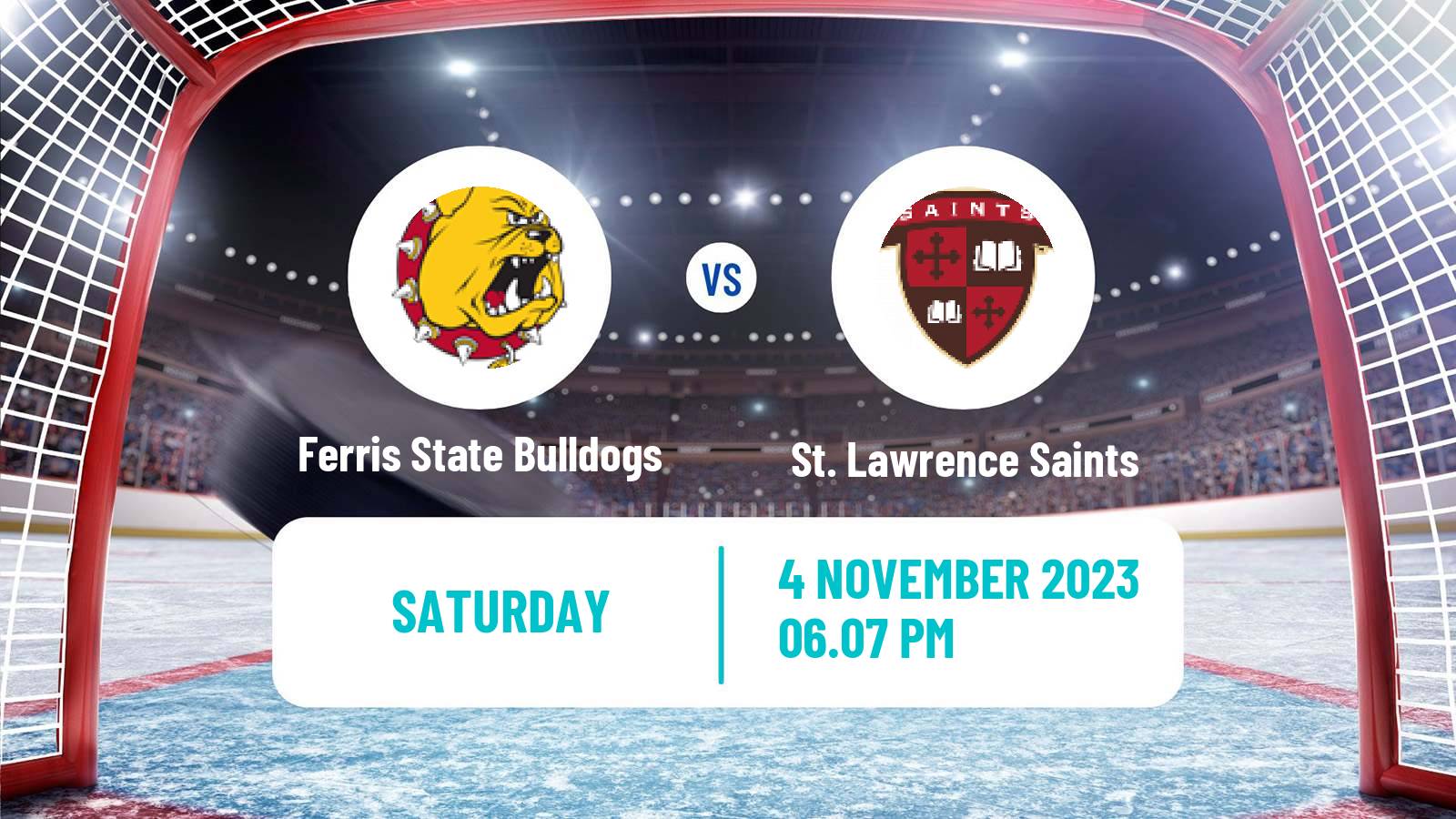 Hockey NCAA Hockey Ferris State Bulldogs - St. Lawrence Saints