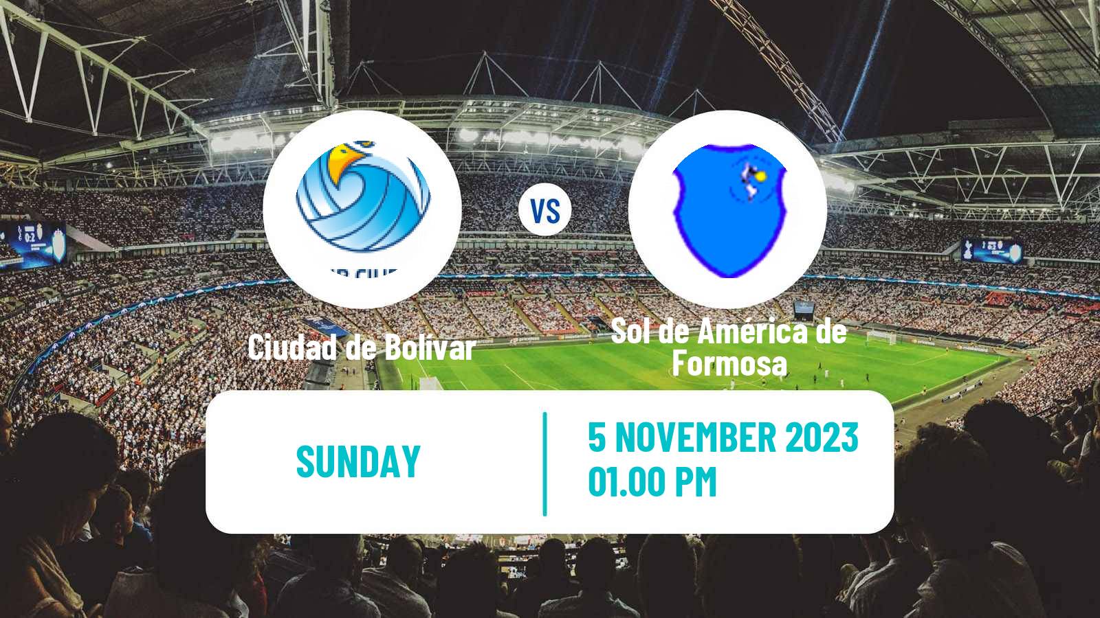 Soccer Argentinian Torneo Federal Ciudad de Bolívar - Sol de América de Formosa