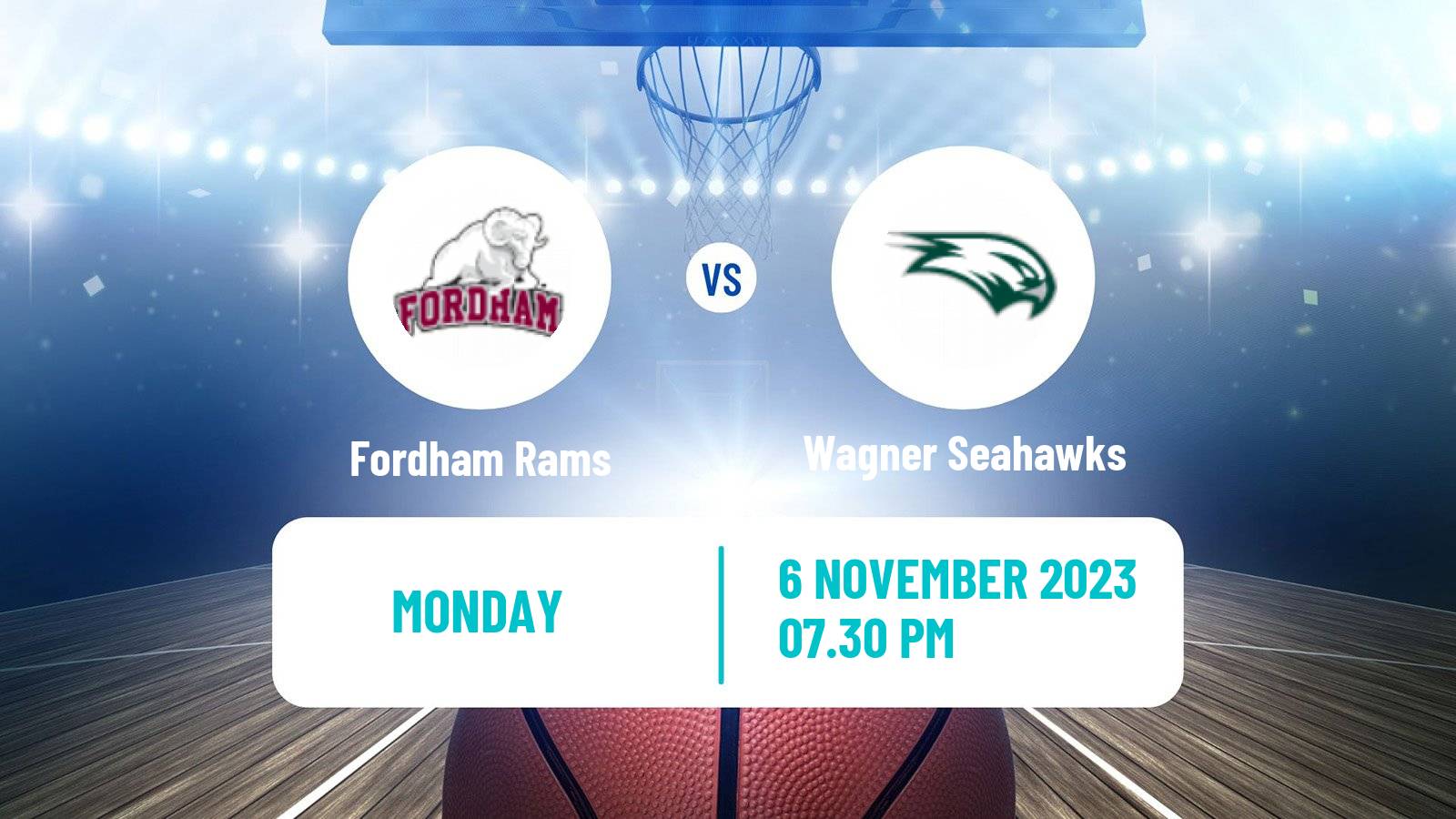 Basketball NCAA College Basketball Fordham Rams - Wagner Seahawks