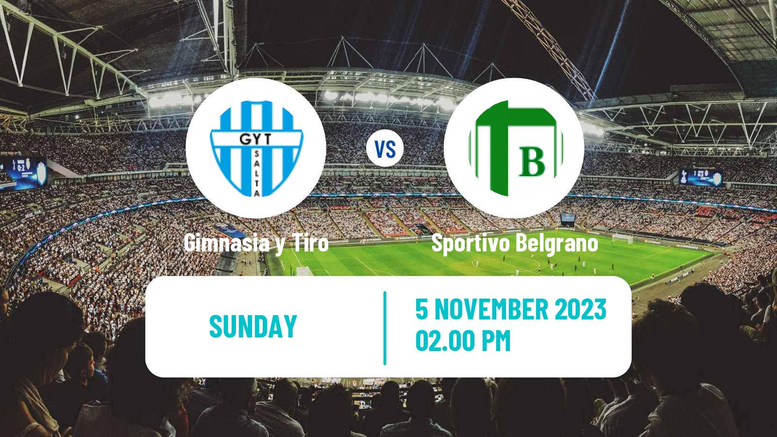 Soccer Argentinian Torneo Federal Gimnasia y Tiro - Sportivo Belgrano