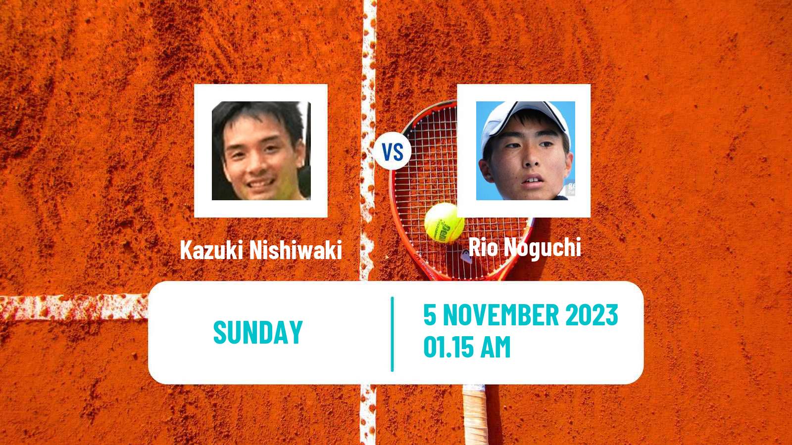 Tennis Matsuyama Challenger Men Kazuki Nishiwaki - Rio Noguchi