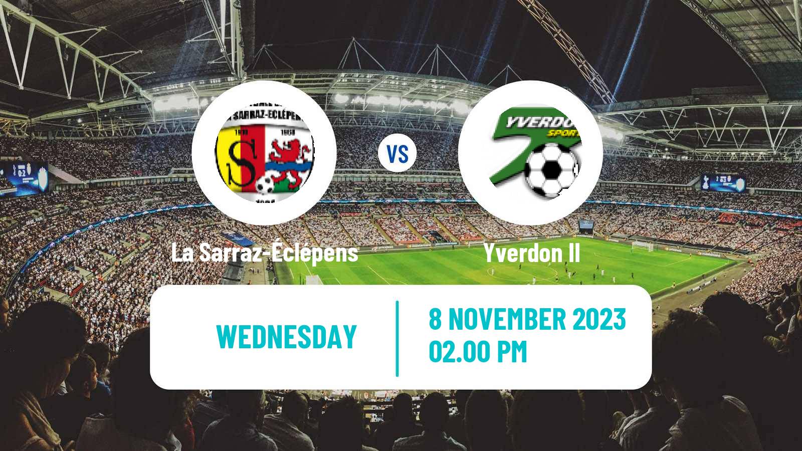 Soccer Swiss 1 Liga Classic Group 1 La Sarraz-Éclépens - Yverdon II