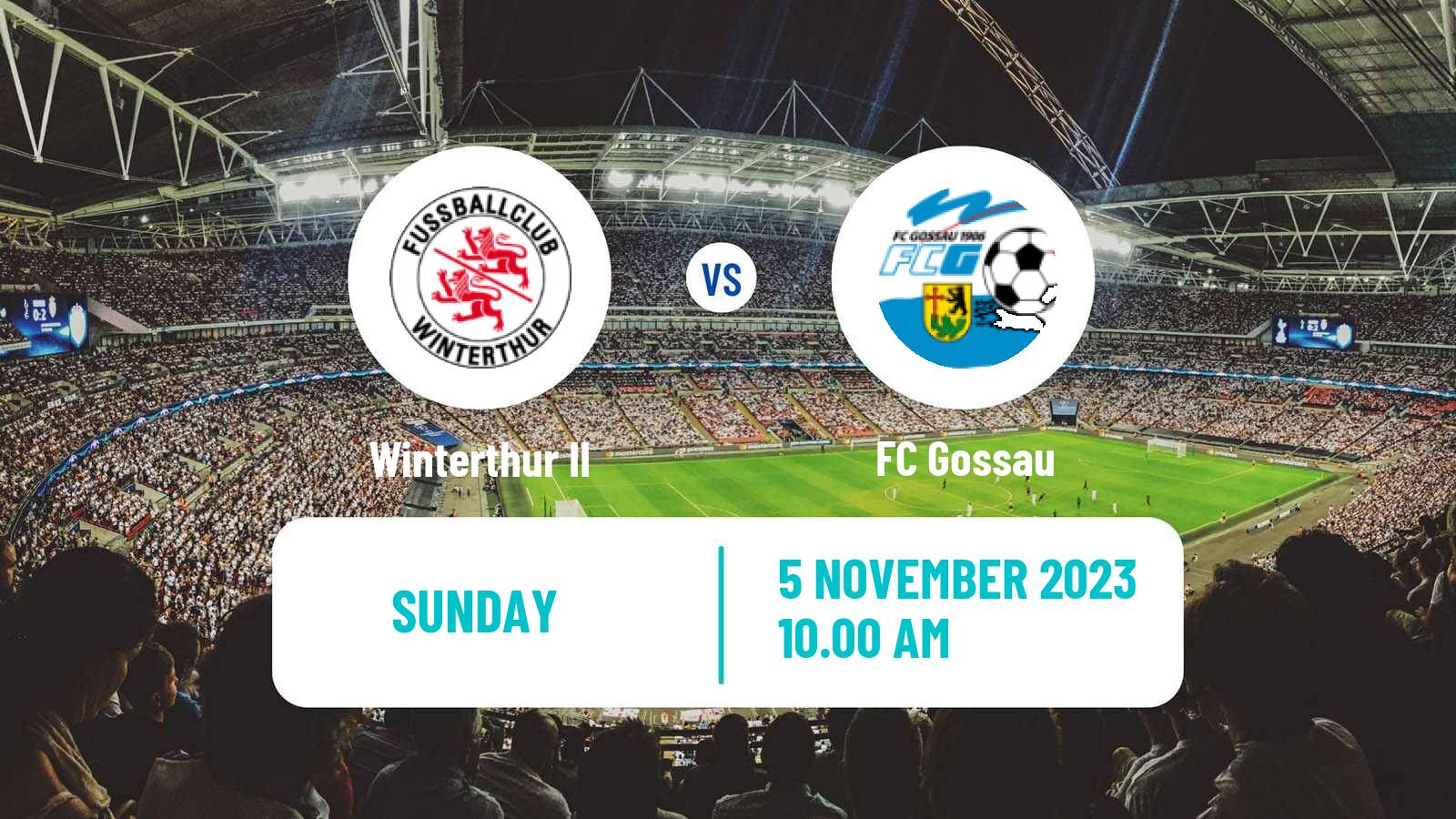 Soccer Swiss 1 Liga Classic Group 3 Winterthur II - Gossau