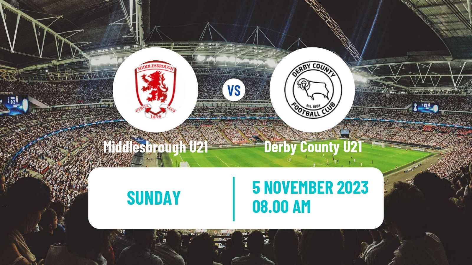 Soccer English Premier League 2 Middlesbrough U21 - Derby County U21