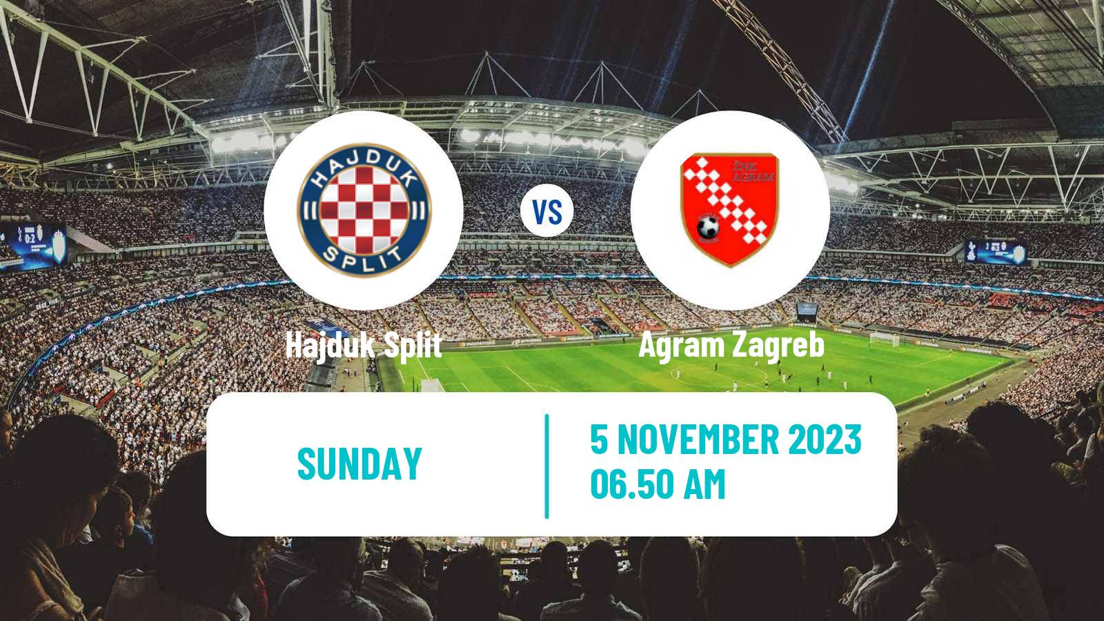 Soccer Croatian 1 HNL Women Hajduk Split - Agram Zagreb