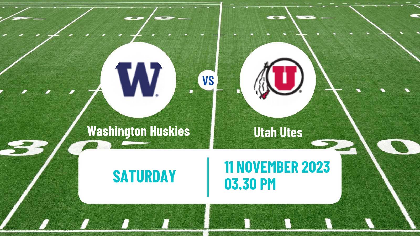 American football NCAA College Football Washington Huskies - Utah Utes