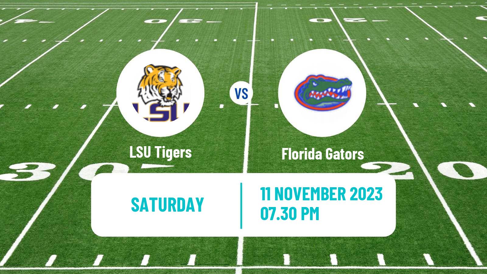 American football NCAA College Football LSU Tigers - Florida Gators