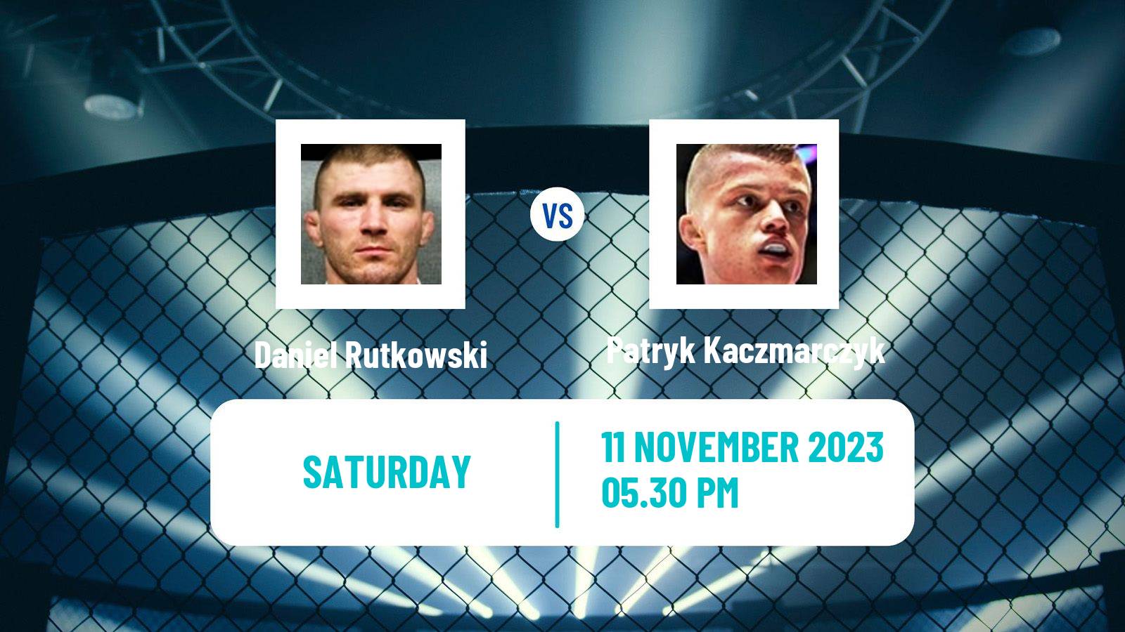 MMA Featherweight Ksw Men Daniel Rutkowski - Patryk Kaczmarczyk