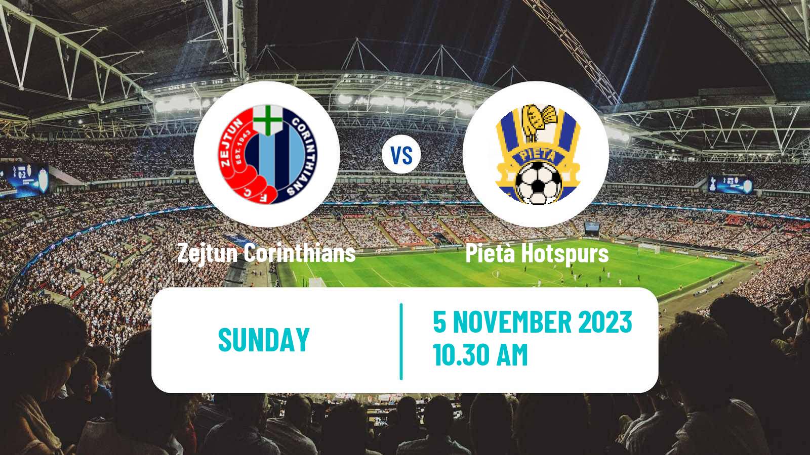 Soccer Maltese Challenge League Zejtun Corinthians - Pietà Hotspurs