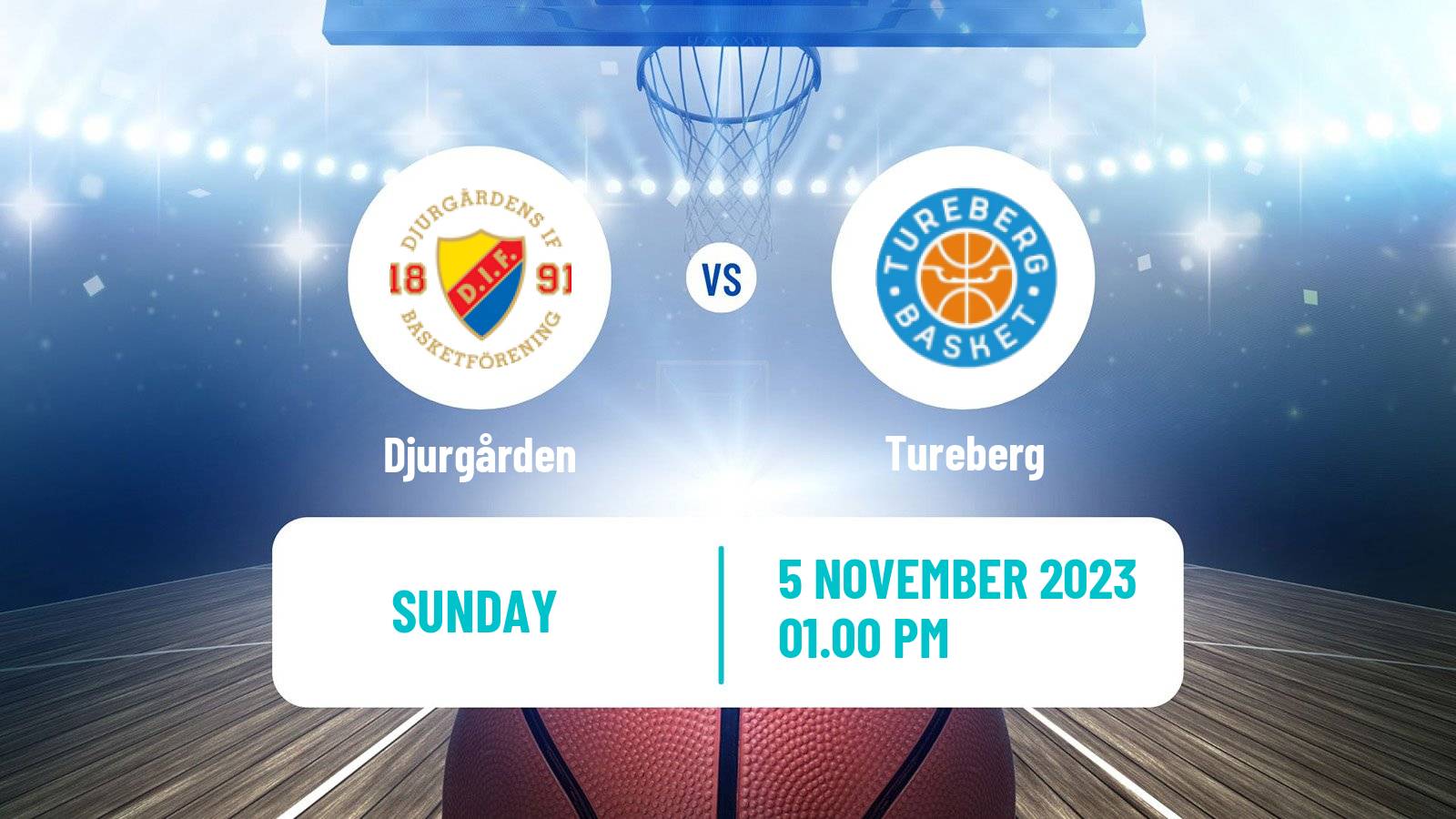 Basketball Swedish Superettan Basketball Djurgården - Tureberg