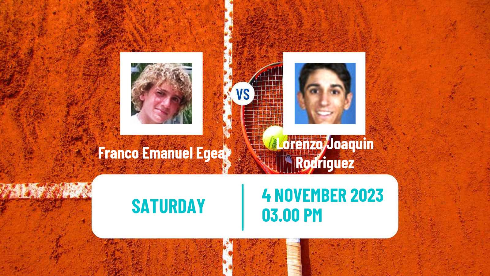 Tennis ITF M15 Villa Maria Men Franco Emanuel Egea - Lorenzo Joaquin Rodriguez