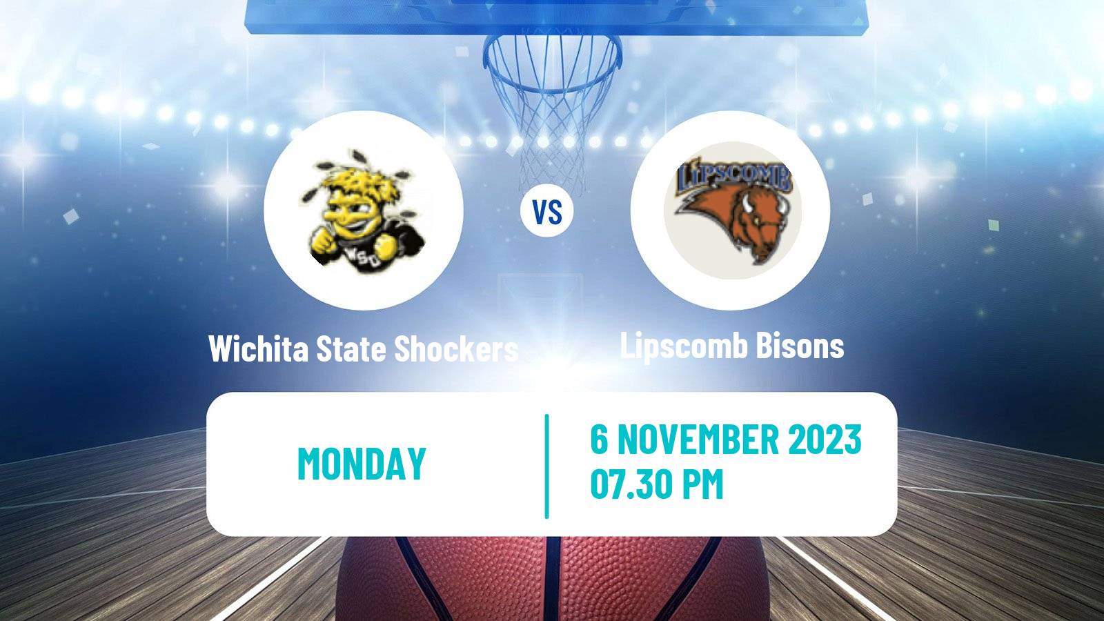 Basketball NCAA College Basketball Wichita State Shockers - Lipscomb Bisons
