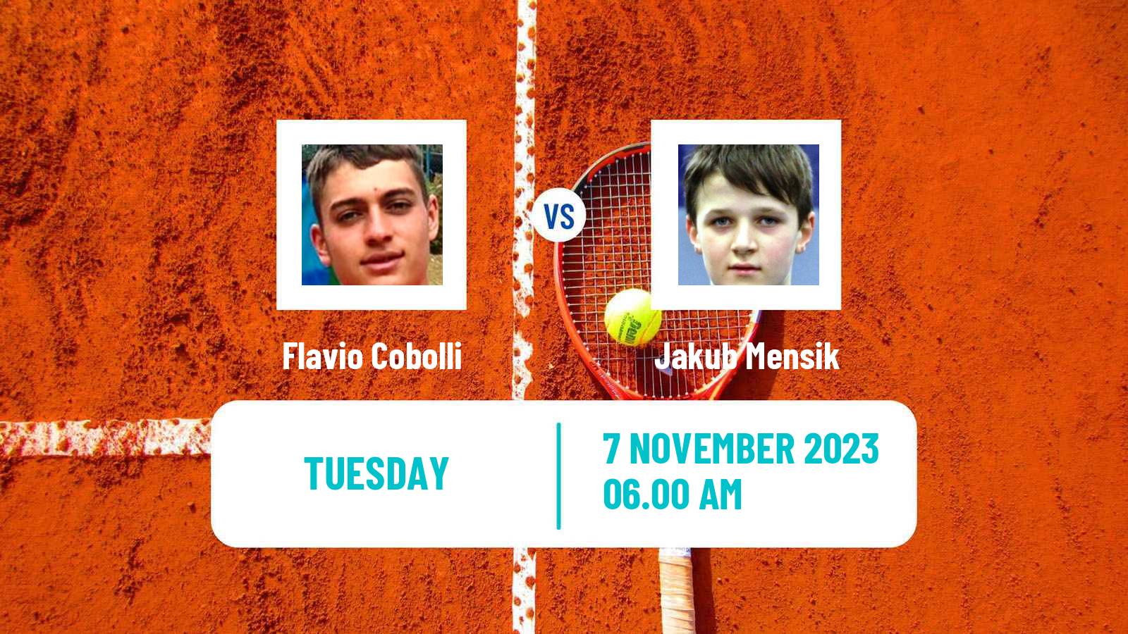 Tennis Helsinki Challenger Men Flavio Cobolli - Jakub Mensik