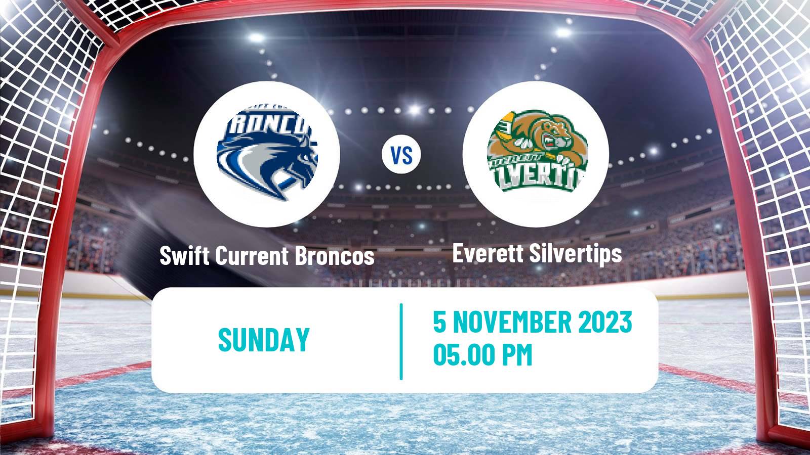 Hockey WHL Swift Current Broncos - Everett Silvertips