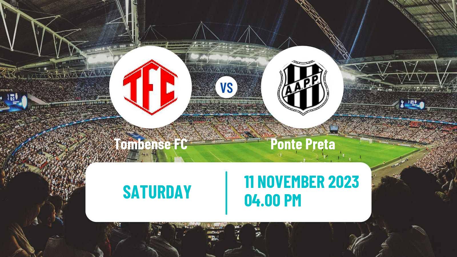 Soccer Brazilian Serie B Tombense - Ponte Preta