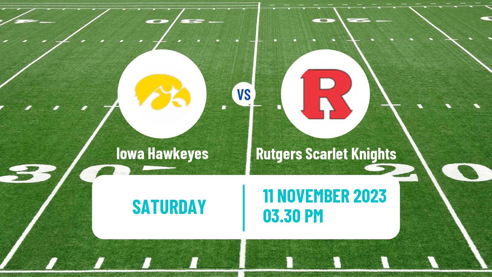 American football NCAA College Football Iowa Hawkeyes - Rutgers Scarlet Knights