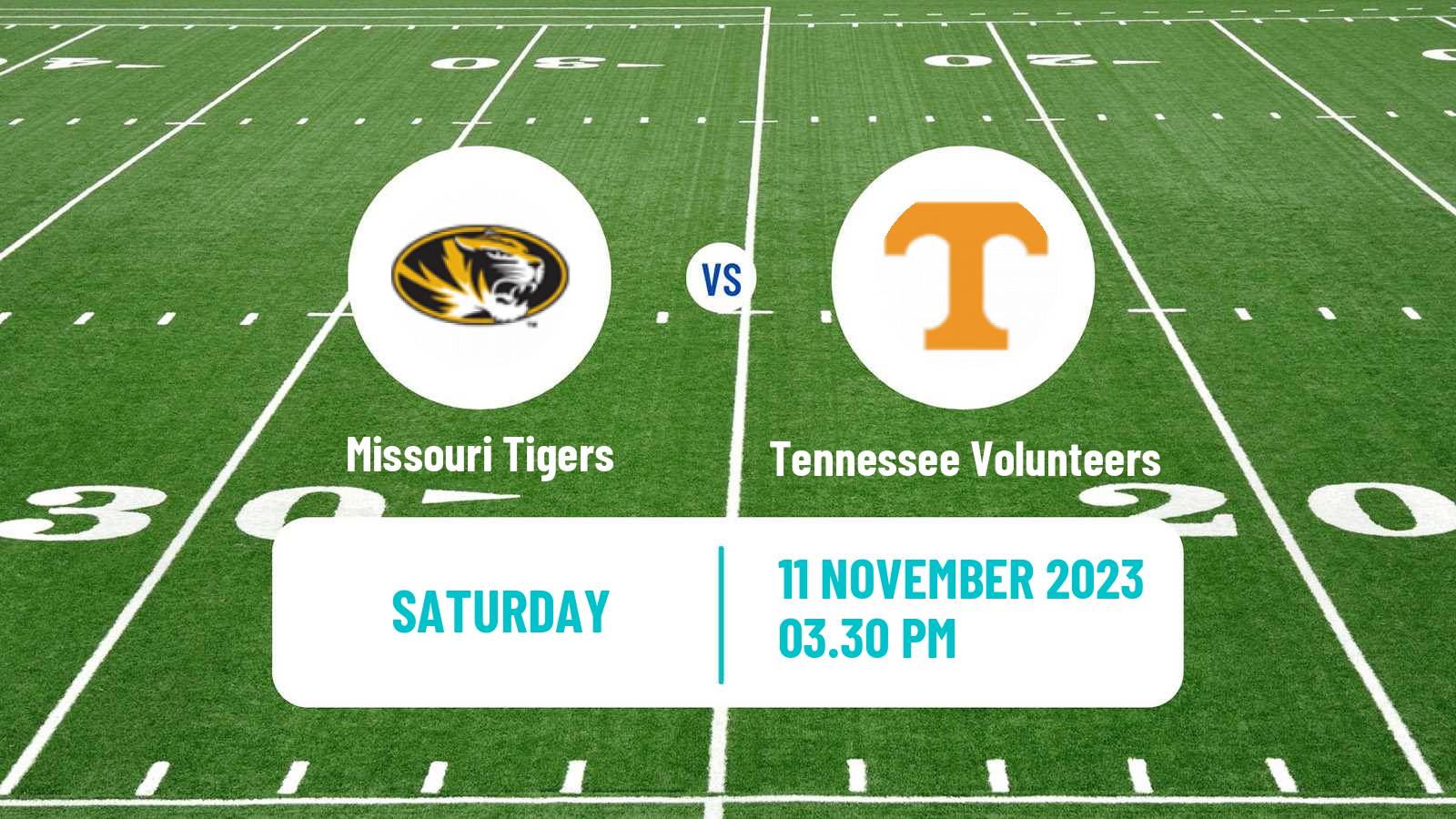 American football NCAA College Football Missouri Tigers - Tennessee Volunteers