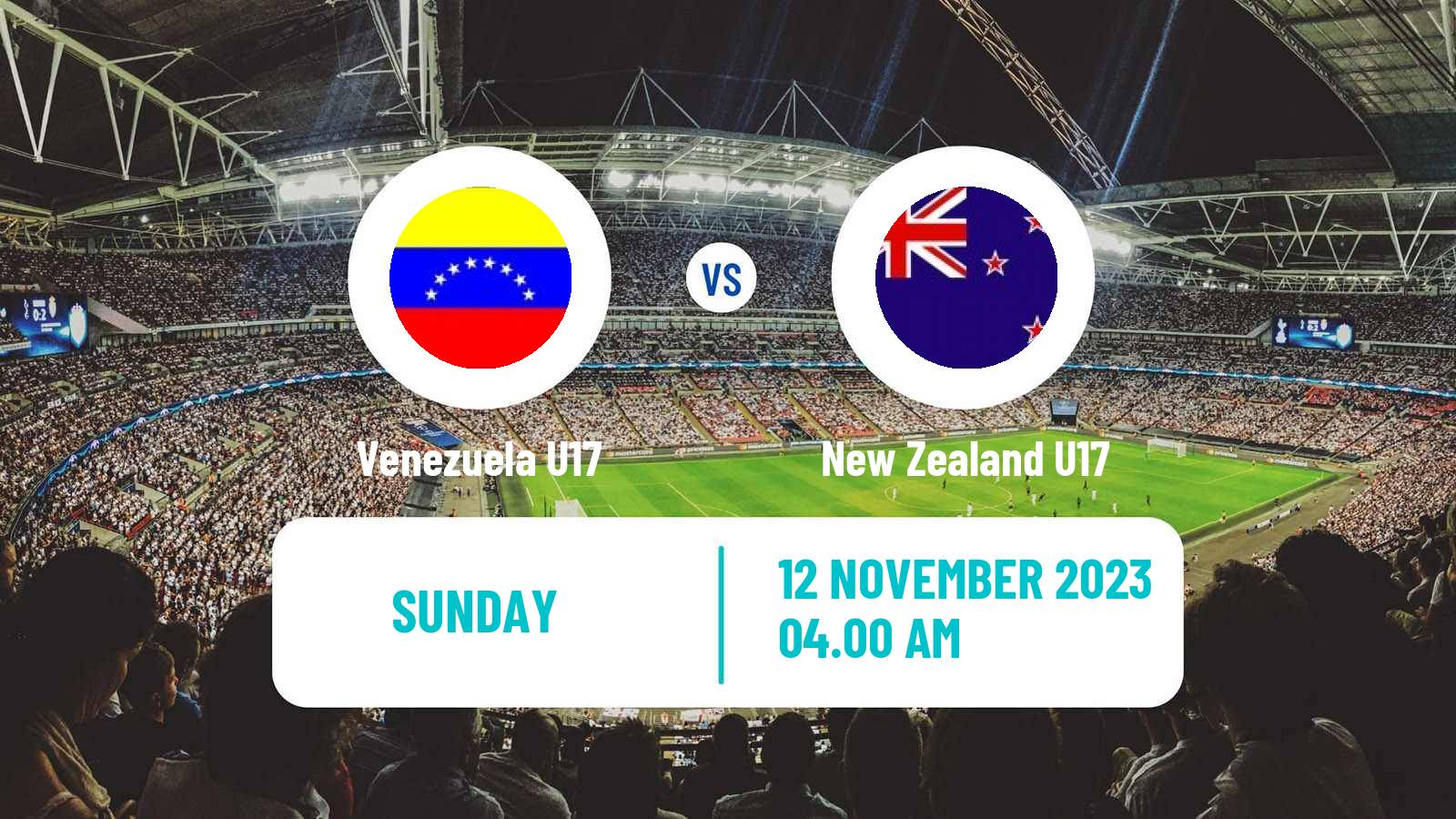 Soccer FIFA World Cup U17 Venezuela U17 - New Zealand U17