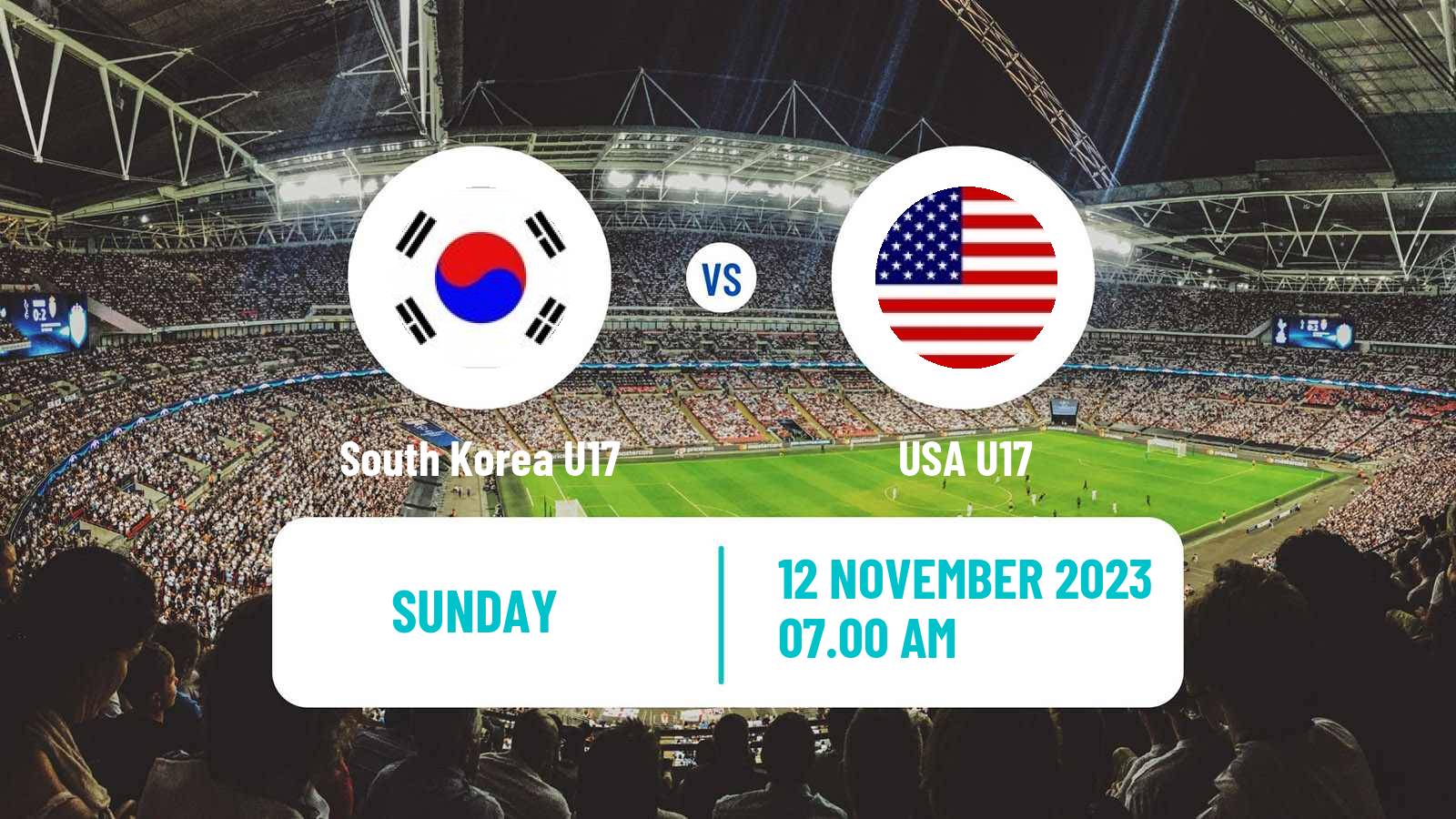 Soccer FIFA World Cup U17 South Korea U17 - USA U17