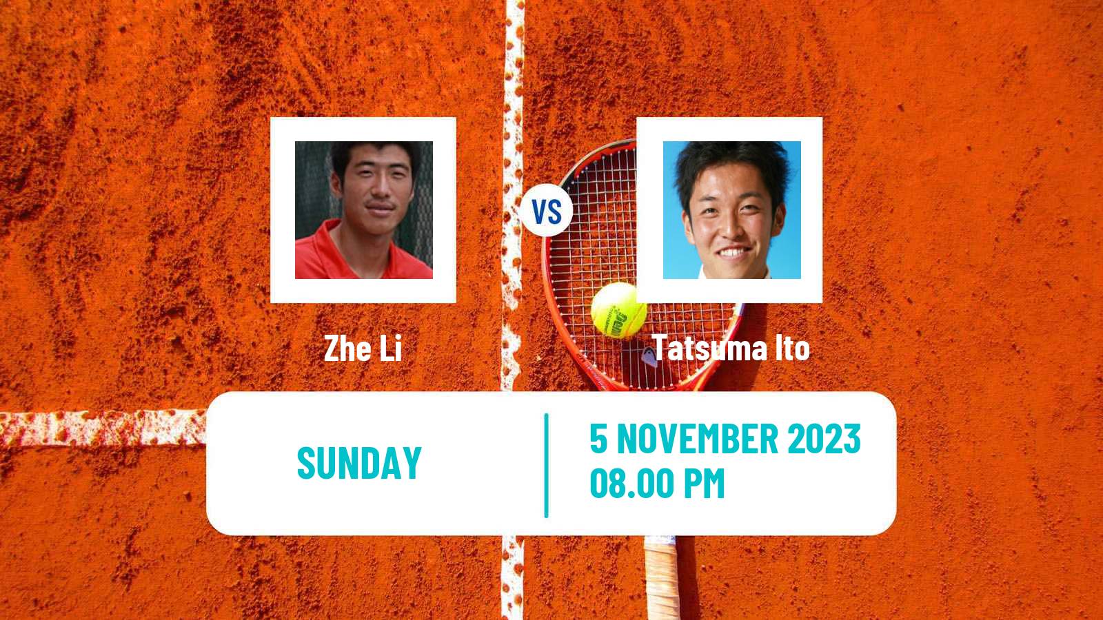 Tennis Matsuyama Challenger Men Zhe Li - Tatsuma Ito