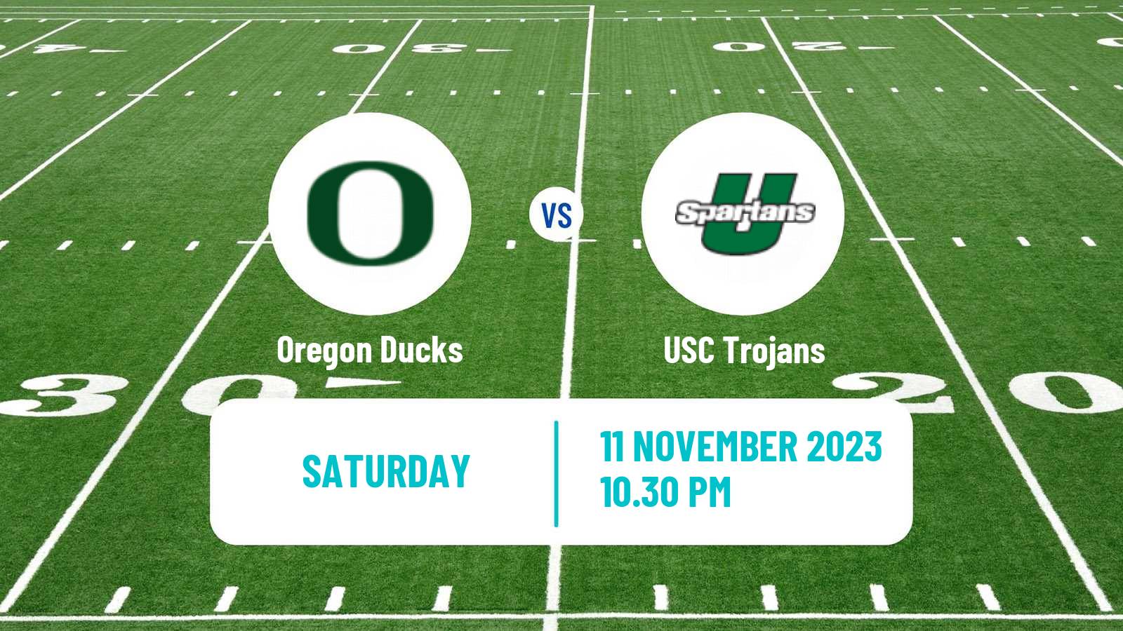 American football NCAA College Football Oregon Ducks - USC Trojans