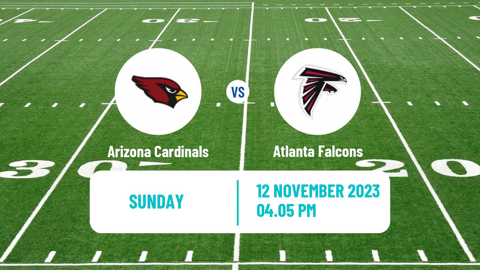 American football NFL Arizona Cardinals - Atlanta Falcons