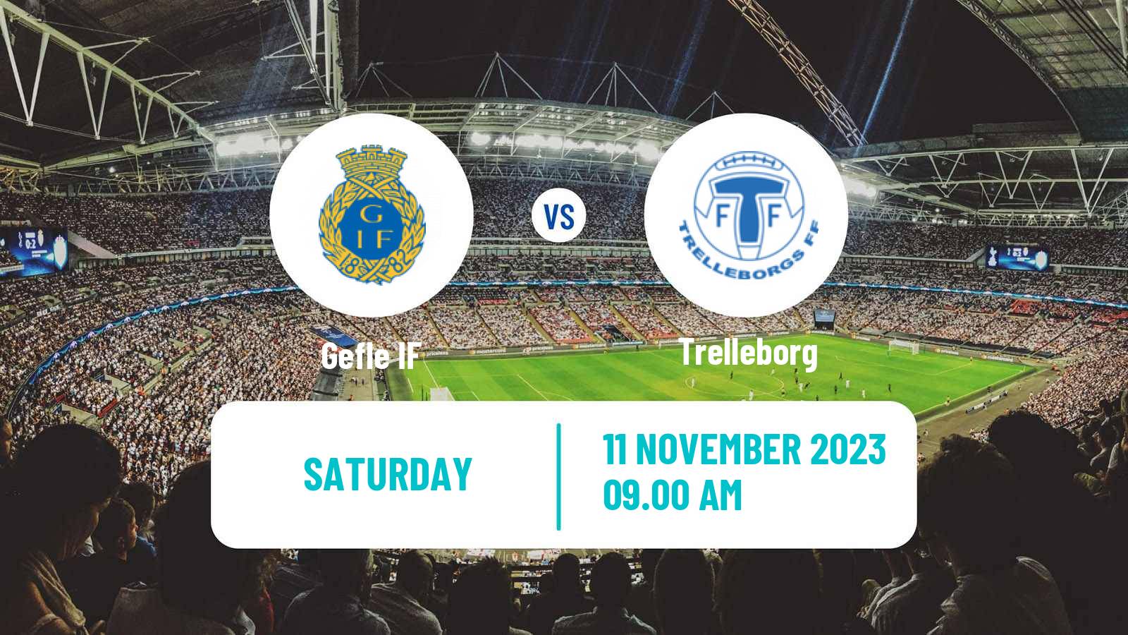 Soccer Swedish Superettan Gefle - Trelleborg