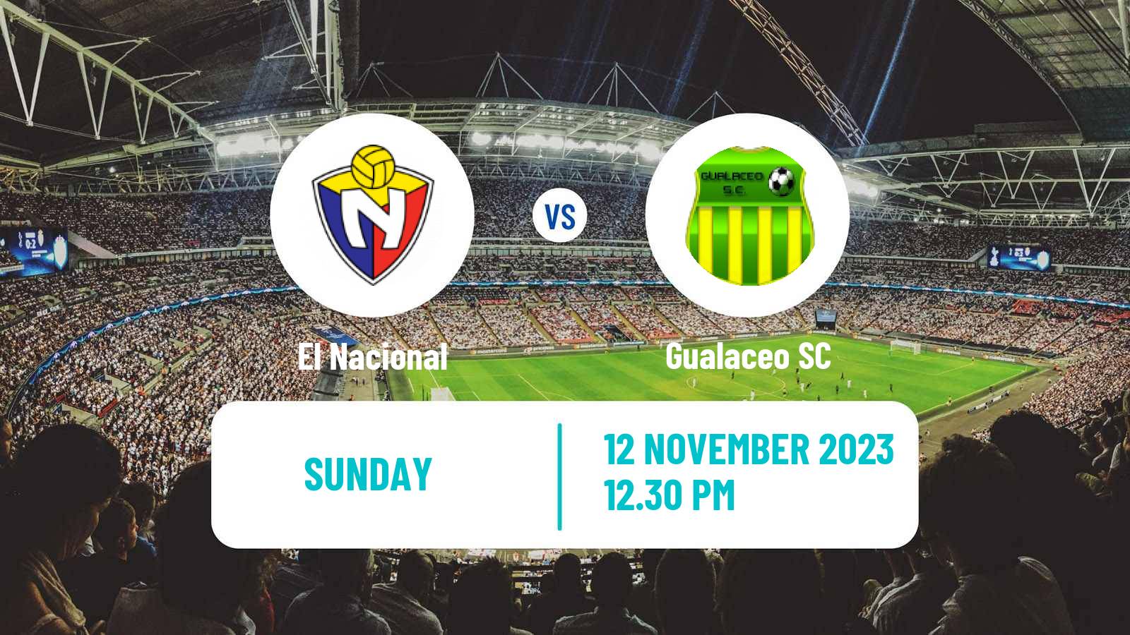 Soccer Ecuadorian Liga Pro El Nacional - Gualaceo