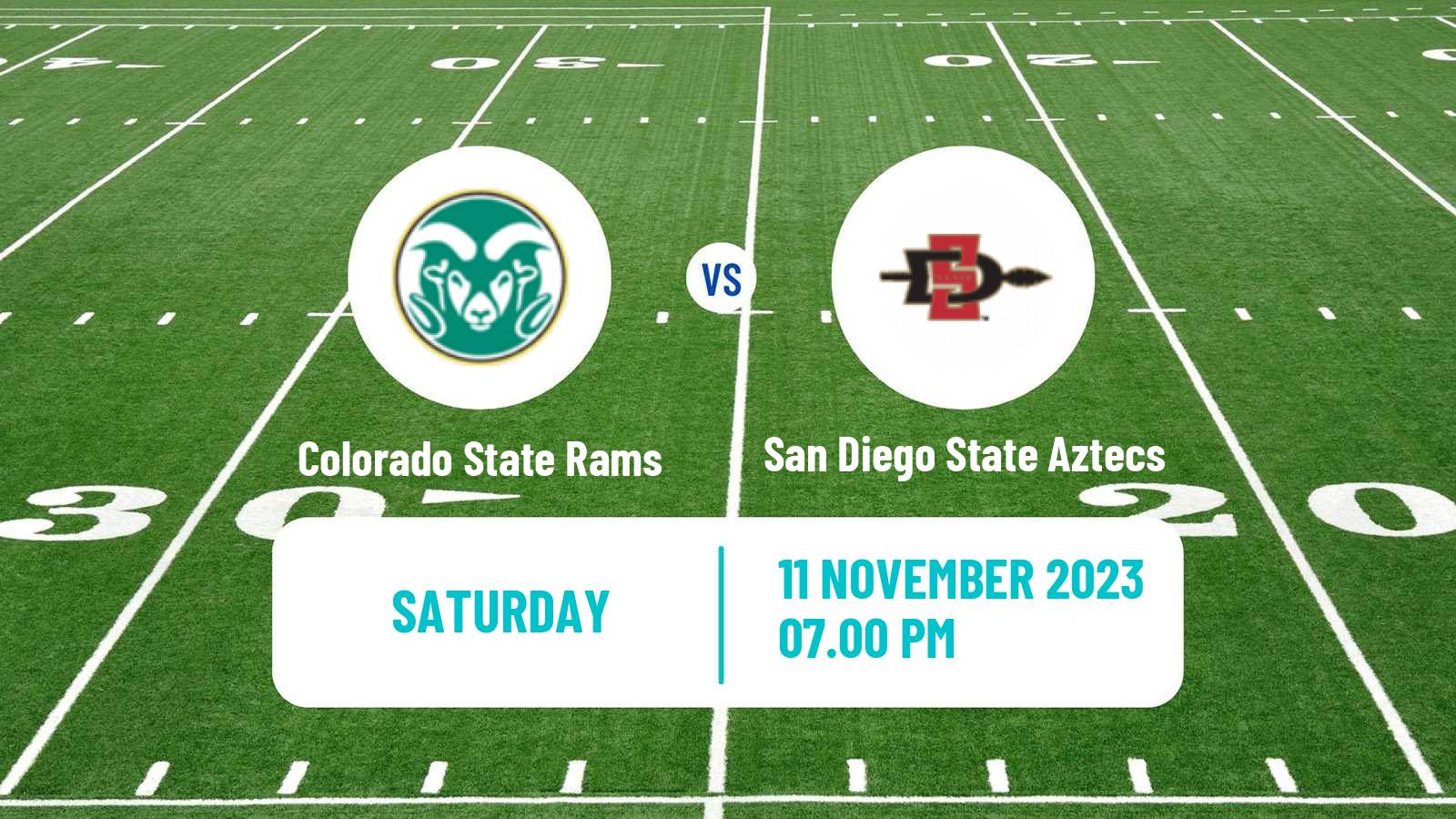 American football NCAA College Football Colorado State Rams - San Diego State Aztecs