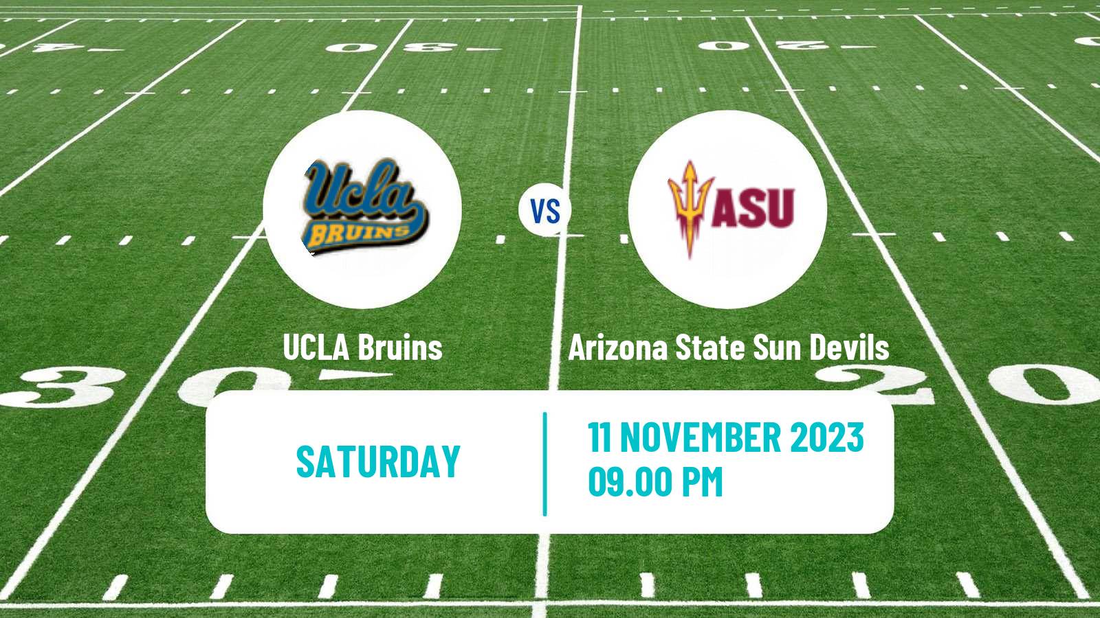 American football NCAA College Football UCLA Bruins - Arizona State Sun Devils