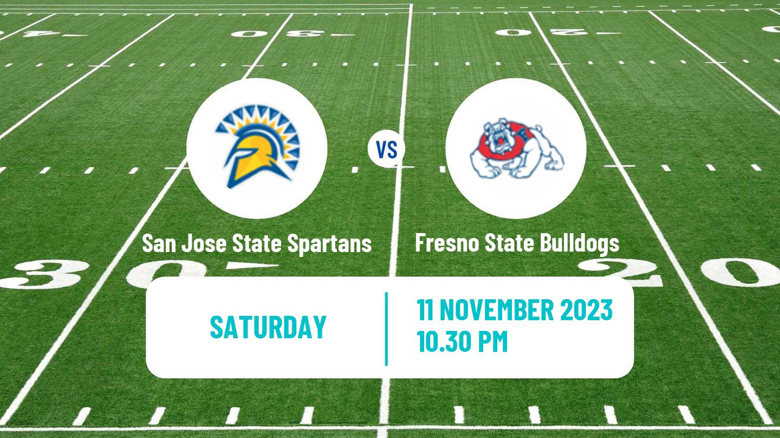 American football NCAA College Football San Jose State Spartans - Fresno State Bulldogs
