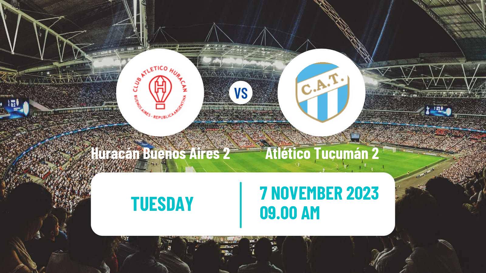 Soccer Argentinian Reserve League Huracán Buenos Aires 2 - Atlético Tucumán 2