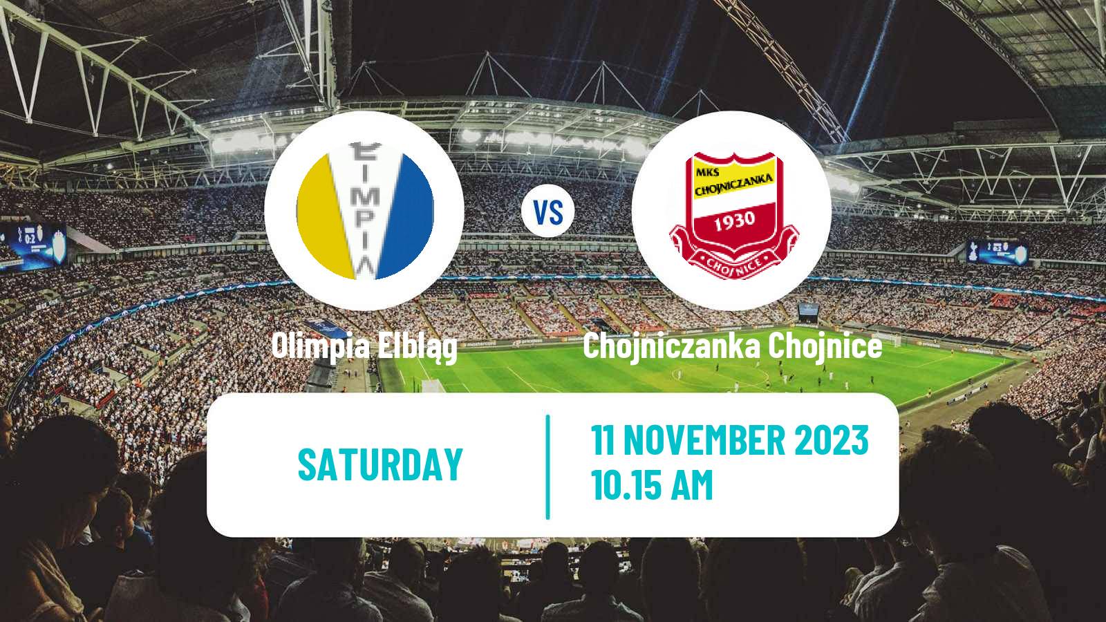 Soccer Polish Division 2 Olimpia Elbląg - Chojniczanka Chojnice