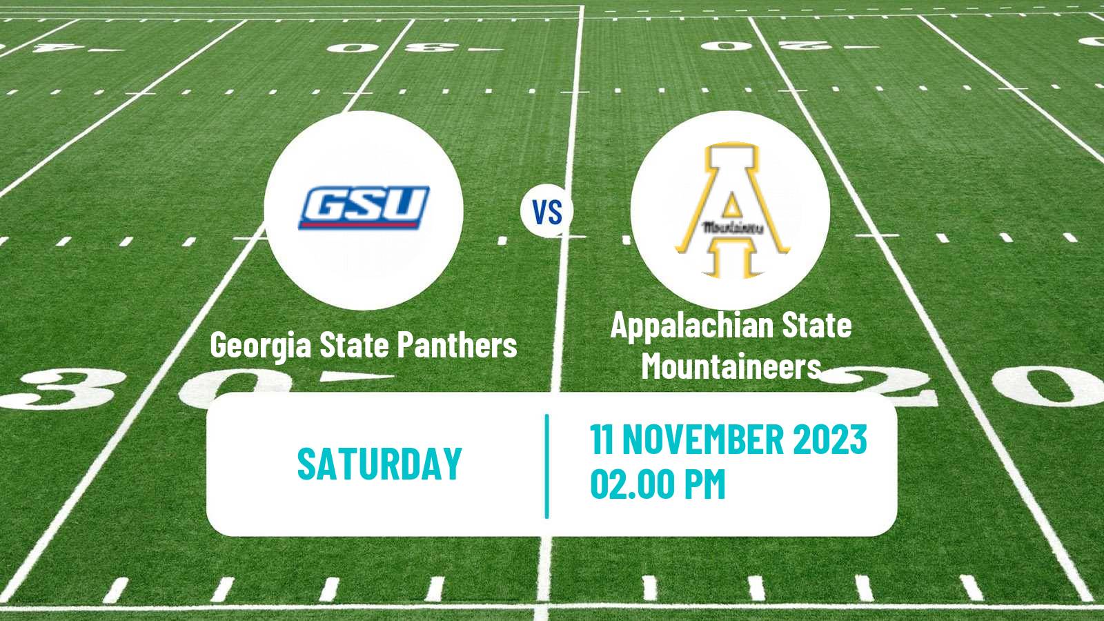 American football NCAA College Football Georgia State Panthers - Appalachian State Mountaineers