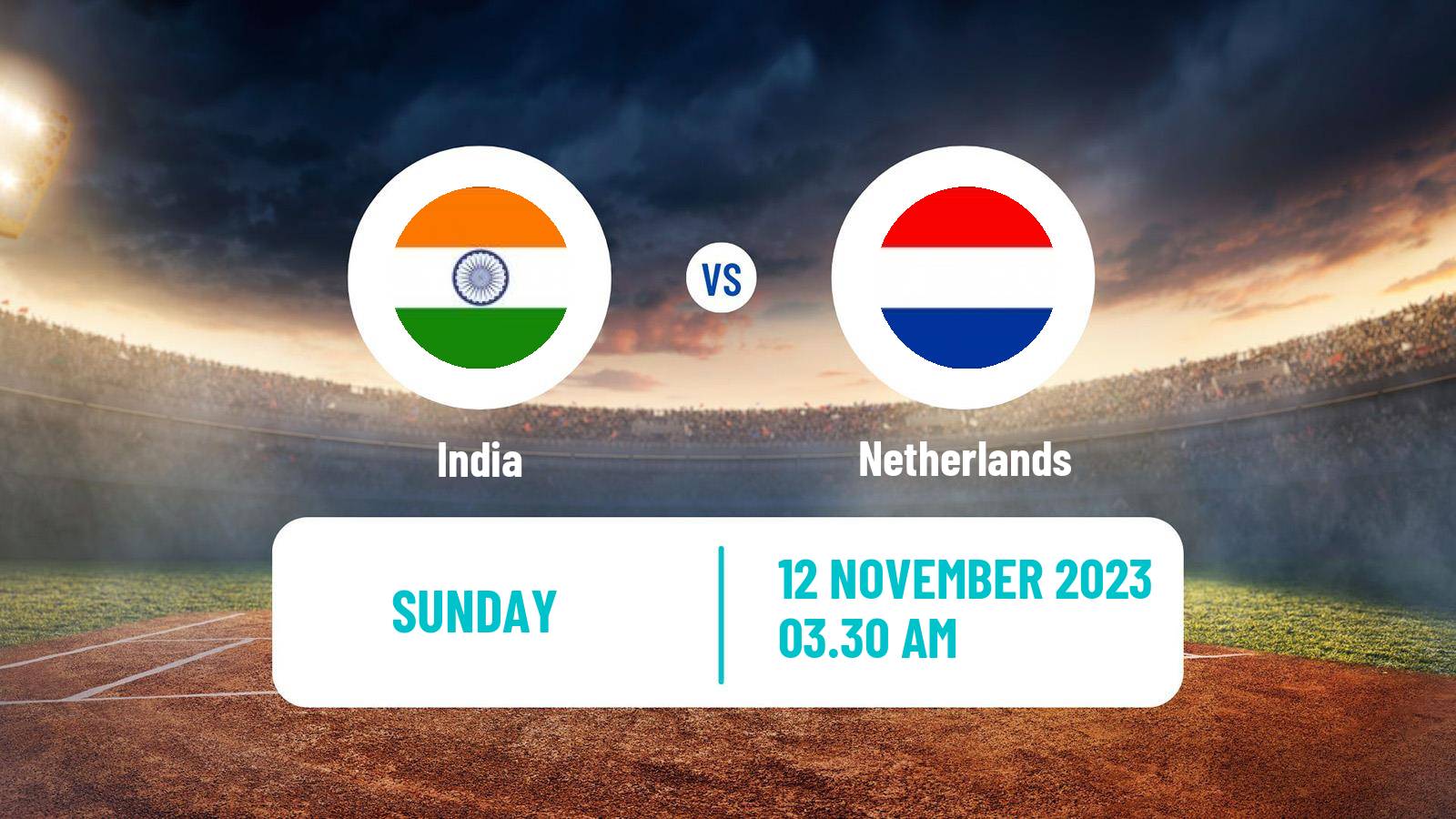 Cricket ICC World Cup India - Netherlands