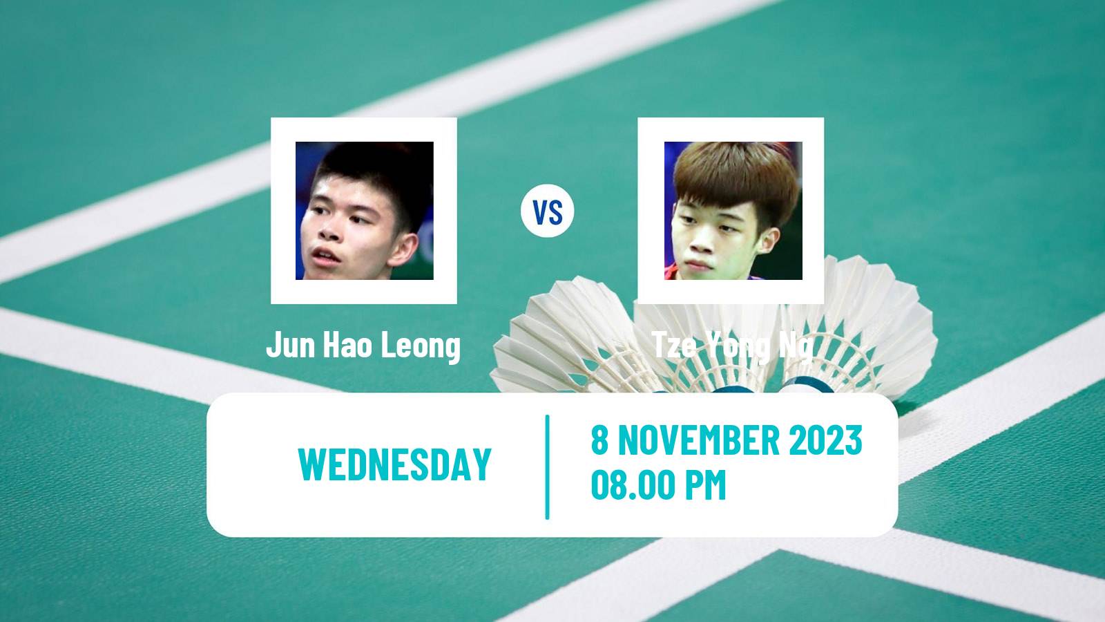 Badminton BWF World Tour Korea Masters Men Jun Hao Leong - Tze Yong Ng