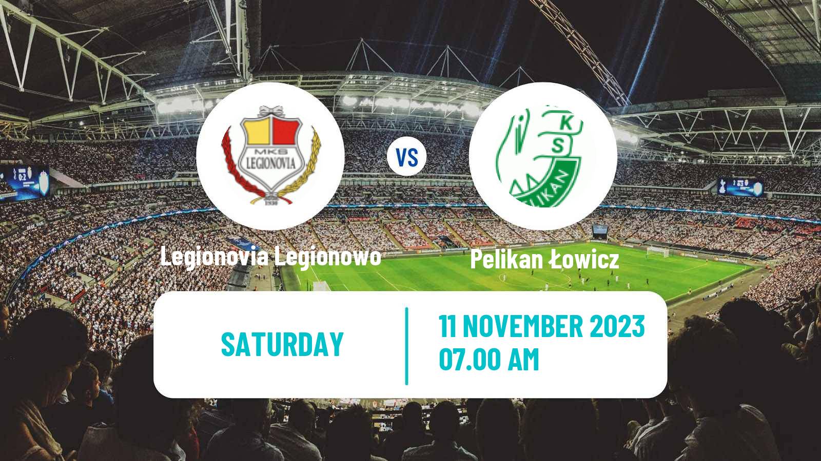Soccer Polish Division 3 - Group I Legionovia Legionowo - Pelikan Łowicz