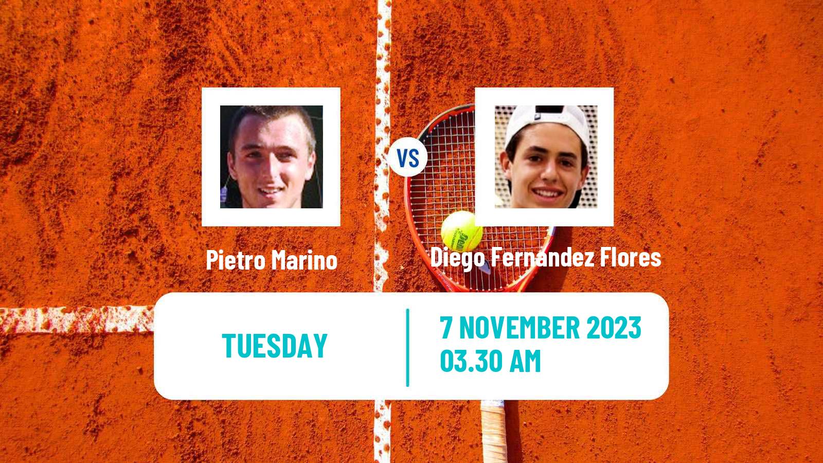 Tennis ITF M15 Monastir 45 Men 2023 Pietro Marino - Diego Fernandez Flores