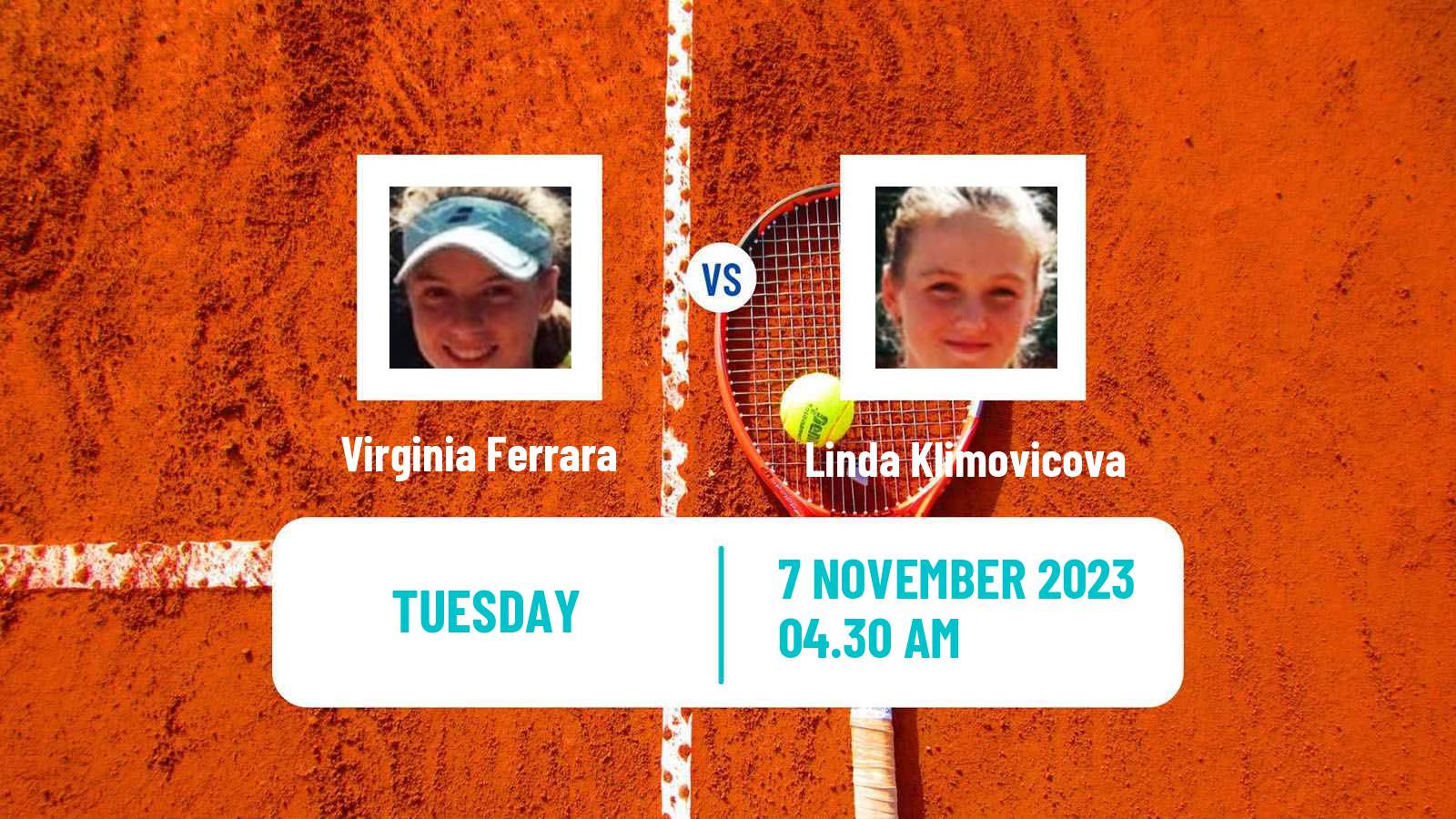 Tennis ITF W25 Solarino 2 Women Virginia Ferrara - Linda Klimovicova