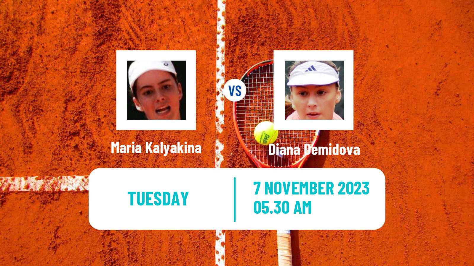 Tennis ITF W15 Antalya 17 Women 2023 Maria Kalyakina - Diana Demidova