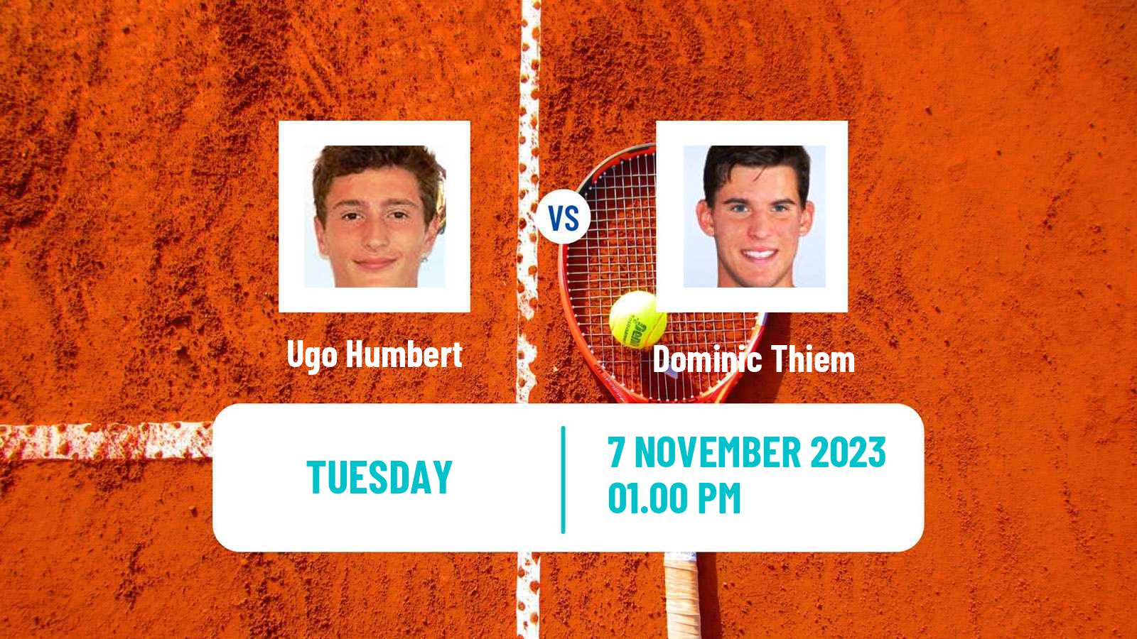 Tennis ATP Metz Ugo Humbert - Dominic Thiem